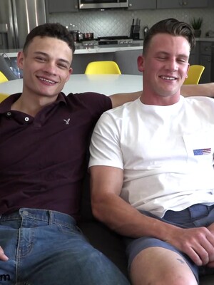 Adam Von Simply Can't Take His Eyes Off Of Handsome Uncut Rico Vega
