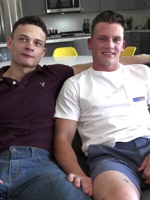 Adam Von Simply Can't Take His Eyes Off Of Handsome Uncut Rico Vega
