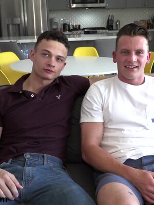 Adam Von Simply Can't Take His Eyes Off Of Handsome Uncut Rico Vega