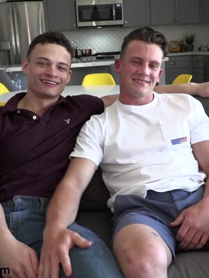 Adam Von Simply Can't Take His Eyes Off Of Handsome Uncut Rico Vega