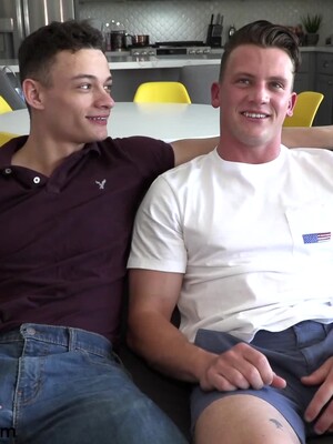 Adam Von Simply Can't Take His Eyes Off Of Handsome Uncut Rico Vega