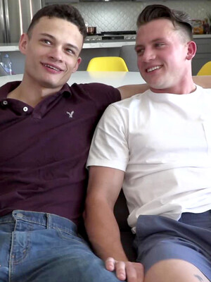 Adam Von Simply Can't Take His Eyes Off Of Handsome Uncut Rico Vega