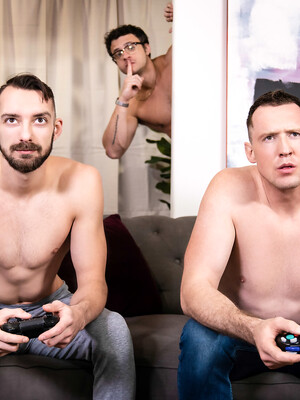 Johnny B, Nate Grimes, Pierce Paris hardcore anal fucking