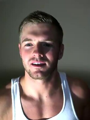 Sean Holmes Chokes His Cock To Cum.