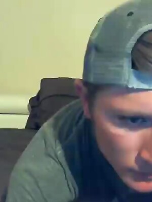 Blonde Surfer Brandon Parker Showers and Jerks Dick on Webcam Video