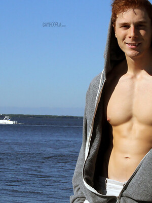 New Red Head Jock Mitchell Wright Jerks It by Gayhoopla