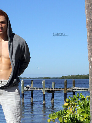 New Red Head Jock Mitchell Wright Jerks It by Gayhoopla